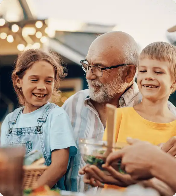 Family affected by Asbestos-Related Cancers spending time together